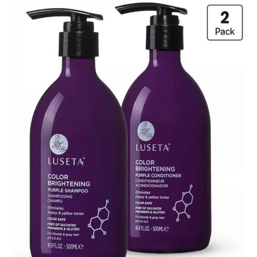Luseta Purple Shampoo and Conditioner Set for Blonde NEW